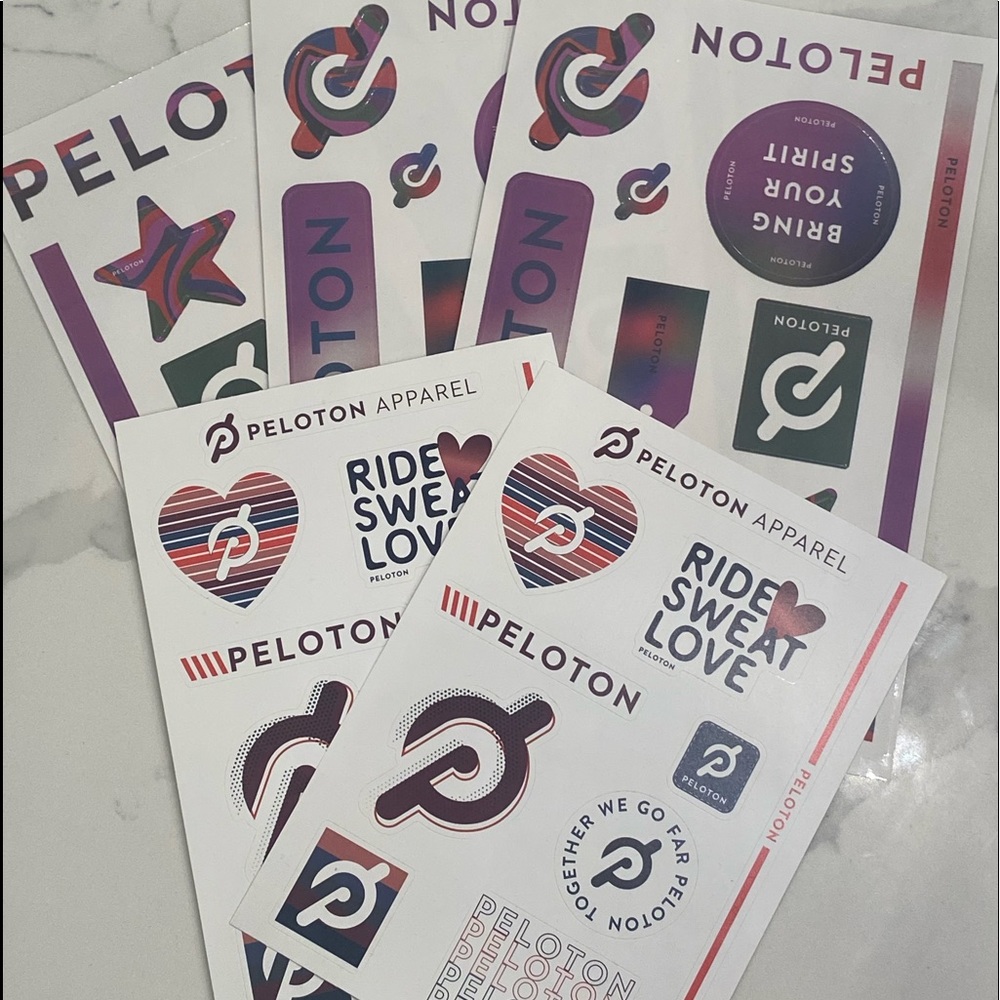 Peloton stickers